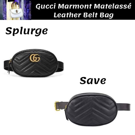 gucci marmont belt bag dupe